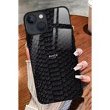 Snacase Apple iPhone 13 ile Uyumlu Mavi Çini Desenleri Tasarımlı Glossy Premium Silikon Kılıf AppleiPhone13_441