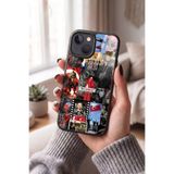 Snacase Apple iPhone 13 ile Uyumlu Türk Bayrağı Tasarımlı Glossy Premium Silikon Kılıf, Siyah Apple iPhone 13 - TURK-2