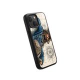 Snacase Apple iPhone 13 Mini ile Uyumlu Korsan Kostüm Tasarımlı Glossy Premium Silikon Kılıf, Siyah