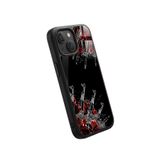Snacase Apple iPhone 13 Mini ile Uyumlu Otomatik Tüfek Tasarımlı Glossy Premium Silikon Kılıf, Siyah