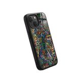 Snacase Apple iPhone 13 Mini ile Uyumlu Renkli Oyuncak Silahlar Tasarımlı Glossy Premium Silikon Kılıf, Siyah