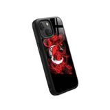 Snacase Apple iPhone 13 Mini ile Uyumlu Türk Bayrağı Tasarımlı Glossy Premium Silikon Kılıf, Siyah AppleiPhone13MİNİ_1335