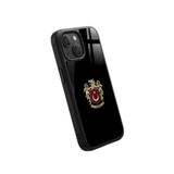 Snacase Apple iPhone 13 Mini ile Uyumlu Türk Bayrağı Tasarımlı Glossy Premium Silikon Kılıf, Siyah AppleiPhone13MİNİ_307