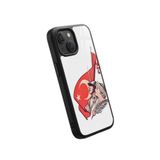 Snacase Apple iPhone 13 Mini ile Uyumlu Türk Bayrağı Tasarımlı Silikon Kılıf, Glossy Premium, Siyah