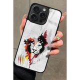 Snacase Apple iPhone 13 Pro ile Uyumlu Aslan Tasarımlı Glossy Premium Kılıf, Galatasaray, Çift Katmanlı