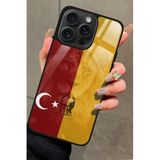 Snacase Apple iPhone 13 Pro Uyumlu Aslan Tasarımlı Glossy Premium Kılıf, Galatasaray, Çift Katmanlı