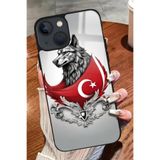 Snacase Apple iPhone 14 ile Uyumlu Atatürk Portresi Tasarımlı Glossy Premium Silikon Kılıf, Siyah AppleiPhone14_276