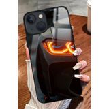 Snacase Apple iPhone 14 ile Uyumlu Çiçek Deseni Tasarımlı Glossy Premium Kılıf, Silikon, Siyah AppleiPhone14_400