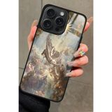 Snacase Apple iPhone 14 Pro Max ile Uyumlu Sarı Çiçek Tasarımlı Glossy Premium Silikon Kılıf iPhone14ProMax_377