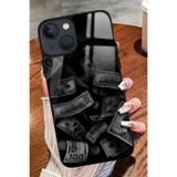 Snacase Apple iPhone 15 ile Uyumlu Atatürk Portresi Tasarımlı Glossy Premium Silikon Kılıf, Siyah AppleiPhone15_266