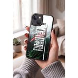 Snacase Apple iPhone 15 Plus ile Uyumlu Türk Bayrağı Tasarımlı Glossy Premium Silikon Kılıf, Siyah AppleiPhone15Plus_1336