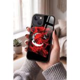 Snacase Apple iPhone 15 Plus ile Uyumlu Türk Bayrağı Tasarımlı Glossy Premium Silikon Kılıf, Siyah AppleiPhone15Plus_1337