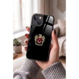 Snacase Apple iPhone 15 Plus ile Uyumlu Türk Bayrağı Tasarımlı Glossy Premium Silikon Kılıf, Siyah AppleiPhone15Plus_307