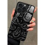Snacase Apple iPhone 15 Pro Max ile Uyumlu Atatürk Portresi Tasarımlı Glossy Premium Silikon Kılıf, Siyah iPhone15ProMax_194