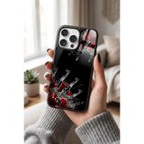 Snacase Apple iPhone 15 Pro Max ile Uyumlu Otomatik Tüfek Tasarımlı Glossy Premium Silikon Kılıf, Siyah
