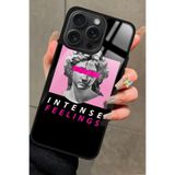 Snacase Apple iPhone 16 Pro ile Uyumlu Atatürk Portresi Tasarımlı Glossy Premium Silikon Kılıf, Siyah iPhone16Pro_220