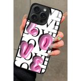 Snacase Apple iPhone 16 Pro ile Uyumlu Atatürk Portresi Tasarımlı Glossy Silikon Kılıf, Siyah iPhone16Pro_224