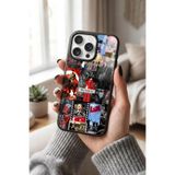 Snacase Apple iPhone 16 Pro Max ile Uyumlu Türk Bayrağı Tasarımlı Glossy Premium Silikon Kılıf, Siyah iPhone 16 Pro Max - TURK-2