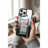 Snacase Apple iPhone 16 Pro Max ile Uyumlu Türk Bayrağı Tasarımlı Glossy Premium Silikon Kılıf, Siyah iPhone16ProMax_1331