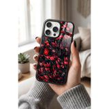 Snacase Apple iPhone 16 Pro Max ile Uyumlu Türk Bayrağı Tasarımlı Glossy Premium Silikon Kılıf, Siyah iPhone16ProMax_1332