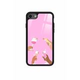 Snacase Apple iPhone 7 ile Uyumlu Atatürk Portresi Tasarımlı Glossy Premium Silikon Kılıf, Siyah iPhone7_219