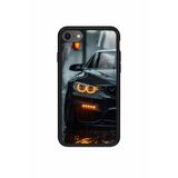 Snacase Apple iPhone 7 ile Uyumlu Çiçek Deseni Tasarımlı Glossy Premium Kılıf, Silikon, Siyah iPhone7_402