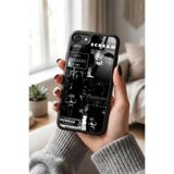 Snacase Apple iPhone 7 ile Uyumlu Korku Maskesi Tasarımlı Glossy Premium Silikon Kılıf, Siyah