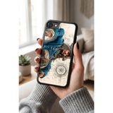 Snacase Apple iPhone 7 ile Uyumlu Korsan Kostüm Tasarımlı Glossy Premium Silikon Kılıf, Siyah