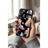 Snacase Apple iPhone 7 ile Uyumlu Sünger Bob Tasarımlı Glossy Premium Silikon Kılıf, Siyah iPhone 7 - SUNGER-1