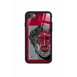 Snacase Apple iPhone 8 ile Uyumlu Atatürk Portre Tasarımlı Glossy Premium Kılıf, Silikon, Siyah iPhone8_247