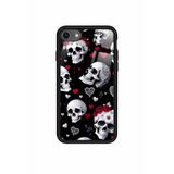 Snacase Apple iPhone 8 ile Uyumlu Atatürk Portresi Tasarımlı Glossy Premium Silikon Kılıf, Siyah iPhone8_230