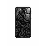 Snacase Apple iPhone 8 ile Uyumlu Atatürk Portresi Tasarımlı Glossy Silikon Kılıf, Siyah iPhone8_194
