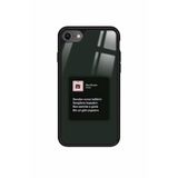 Snacase Apple iPhone 8 ile Uyumlu Küçük Çiçekler Tasarımlı Glossy Premium Silikon Kılıf, Siyah iPhone8_432