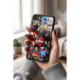 Snacase Apple iPhone SE ile Uyumlu Türk Bayrağı Tasarımlı Glossy Premium Silikon Kılıf, Siyah iPhone 8 SE - TURK-2