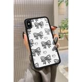 Snacase Apple iPhone X ile Uyumlu Atatürk Portre Tasarımlı Glossy Premium Kılıf, Silikon, Siyah iPhoneX_252