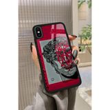 Snacase Apple iPhone X ile Uyumlu Atatürk Portre Tasarımlı Glossy Premium Silikon Kılıf, Siyah iPhoneX_247