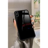 Snacase Apple iPhone X ile Uyumlu Sarı Çiçekler Tasarımlı Glossy Premium Silikon Kılıf, Siyah iPhoneX_424