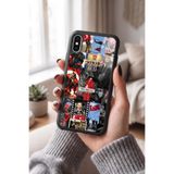 Snacase Apple iPhone X ile Uyumlu Türk Bayrağı Tasarımlı Glossy Premium Silikon Kılıf, Siyah iPhoneX_1330