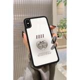 Snacase Apple iPhone Xs ile Uyumlu Çiçek Deseni Tasarımlı Glossy Premium Kılıf, Silikon, Siyah iPhoneXs_363