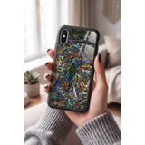 Snacase Apple iPhone Xs ile Uyumlu Renkli Oyuncak Silahlar Tasarımlı Glossy Premium Silikon Kılıf, Siyah
