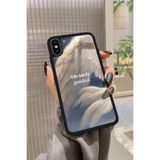 Snacase Apple iPhone Xs Max ile Uyumlu Çiçek Desenleri Tasarımlı Glossy Premium Kılıf, Silikon, Siyah iPhoneXsMax_374