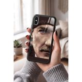Snacase Apple iPhone Xs Max ile Uyumlu Mustafa Kemal Atatürk Tasarımlı Glossy Premium Silikon Kılıf, Siyah iPhone Xs Max - MUSTAFA_KEMAL_ATATÜRK-1