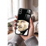 Snacase Apple iPhone Xs Max ile Uyumlu Mustafa Kemal Atatürk Tasarımlı Glossy Premium Silikon Kılıf, Siyah iPhoneXsMax_1031