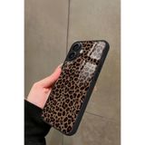Snacase iPhone 16 ile Uyumlu Kahverengi Leopar Tasarımlı Glossy Premium Kılıf