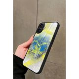 Snacase iPhone 16 Plus ile Uyumlu Futbol Takımı Tasarımlı Glossy Premium Kılıf, Fenerbahçe, Çift Katmanlı