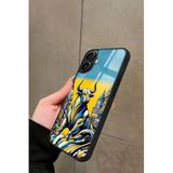 Snacase iPhone 16 Plus ile Uyumlu Kadıköy Boğası Tasarımlı Glossy Premium Kılıf, Fenerbahçe, Çift Katmanlı