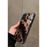 Snacase iPhone 16 Plus ile Uyumlu Kahverengi Leopar Tasarımlı Glossy Premium Kılıf