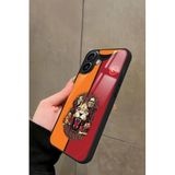 Snacase iPhone 16 Plus Uyumlu Aslan Tasarımlı Glossy Premium Kılıf, Galatasaray, Turuncu-Kırmızı