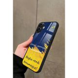 Snacase iPhone 16 Plus Uyumlu Taraftar Sözü Yazılı Glossy Premium Kılıf, Fenerbahçe, Çift Katmanlı