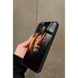 Snacase iPhone 16 Uyumlu Aslan Tasarımlı Glossy Premium Kılıf, Galatasaray, Siyah